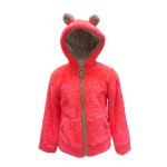 Blouson polaire fille fareli corail