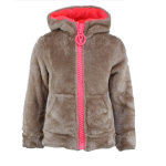 Blouson polaire fille fareli taupe