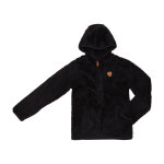 Blouson polaire fille galane noir