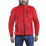 Blouson polaire homme carian rouge