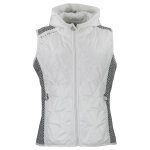 Blouson polaire sans manches femme antilope blanc / noir