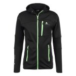 Blouson polar shell campus noir / vert