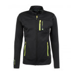 Blouson polar shell canton noir / jaune