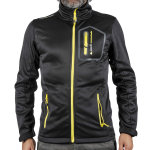 Blouson polar shell cristom noir / jaune