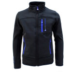 Blouson polar shell ecanton1016 noir / bleu