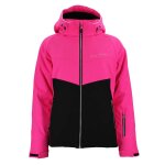 Blouson de ski softshell femme afolir noir / fuchsia