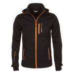 Blouson softshell canne noir / orange Blouson softshell canne noir / orange