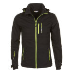 Blouson softshell ecanne1016 noir / jaune