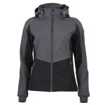 Blouson softshell femme acafe gris nuit / noir