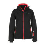 Blouson softshell femme amaleak noir / corail