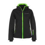 Blouson softshell femme amaleak noir / vert