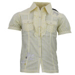 Chemise manches courtes fille flarlo jaune