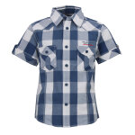 Chemise manches courtes garon eclavix1016 ardoise