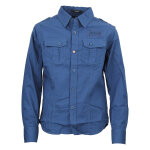 Chemise manches longues garçon ecirace38 indigo Chemise manches longues garçon ecirace38 indigo