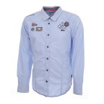 Chemise manches longues gar�on eclanver38 bleu ciel