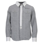Chemise manches longues garon eclark gris perle
