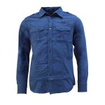Chemise manches longues homme cirace indigo