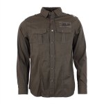 Chemise manches longues homme cirace marron