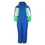 Combinaison de ski garon eplem38 bleu / anis