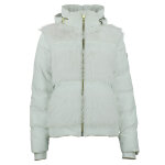 Doudoune fourrure  capuche femme afourir cru