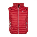 Doudoune sans manche homme cort rouge