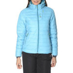 Doudoune de ski femme apti turquoise