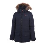Doudoune de ski vraie fourrure femme atole marine Doudoune de ski vraie fourrure femme atole marine
