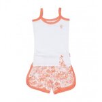 Ensemble short et débardeur fille flight orange Ensemble short et débardeur fille flight orange