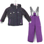 Ensemble de ski fille favim carbone / violet Ensemble de ski fille favim carbone / violet
