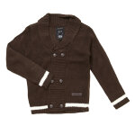 Gilet garon ecotem chocolat
