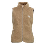 Gilet polaire femme abeille camel
