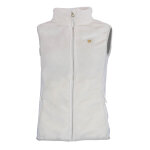 Gilet polaire femme ajune ecru