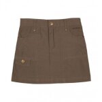 Jupe fille fastiche marron