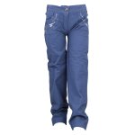 Pantalon fille feve ardoise