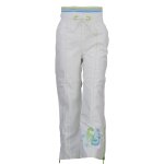 Pantalon fille folise blanc / vert Pantalon fille folise blanc / vert