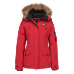 Parka vraie fourrure femme akadoz rouge Parka vraie fourrure femme akadoz rouge