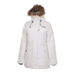 Parka vrai fourrure femme akagan blanc