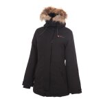 Parka vrai fourrure femme akagan noir