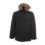 Parka vraie fourrure homme cadogan noir