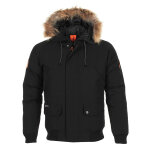Parka de ski vraie fourrure homme caloz noir