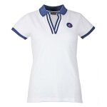 Polo femme asfalte blanc