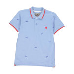 Polo manches courtes garçon 10 - 16 ans eclamar bleu Polo manches courtes garçon 10 - 16 ans eclamar bleu