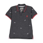 Polo manches courtes garçon 10 - 16 ans eclamar gris Polo manches courtes garçon 10 - 16 ans eclamar gris