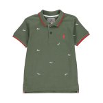 Polo manches courtes garçon 10 - 16 ans eclamar kaki Polo manches courtes garçon 10 - 16 ans eclamar kaki