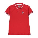 Polo manches courtes garçon 10 - 16 ecody rouge Polo manches courtes garçon 10 - 16 ecody rouge