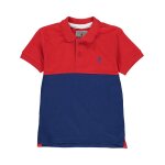 Polo manches courtes garon ecaloste38 rouge / marine
