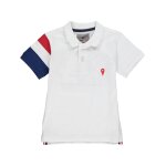 Polo manches courtes garon ecicolor38 blanc