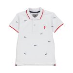 Polo manches courtes garon eclamar38 blanc