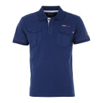 Polo manches courtes homme coche marine