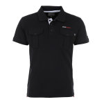 Polo manches courtes homme coche noir Polo manches courtes homme coche noir